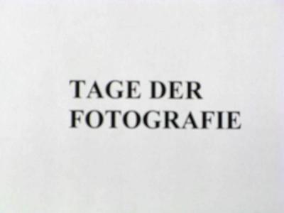 OPEN CALL - TAGE DER FOTOGRAFIE