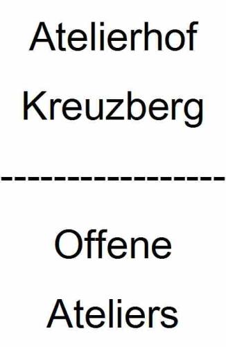 Offene Ateliers 2019 - Atelierhof Kreuzberg